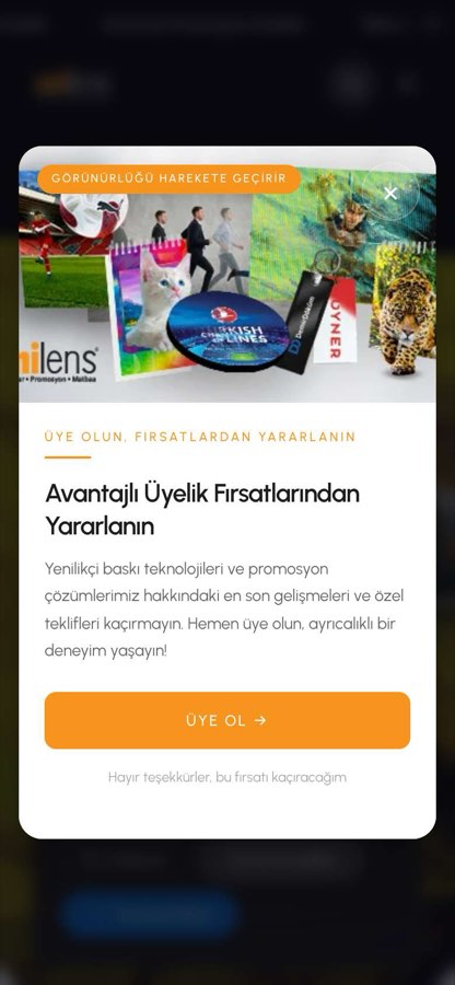 UNILENS LENTICULER PROM. MATB HİZ.İTH.İHR.LTD.ŞTİ. telefon görünümü