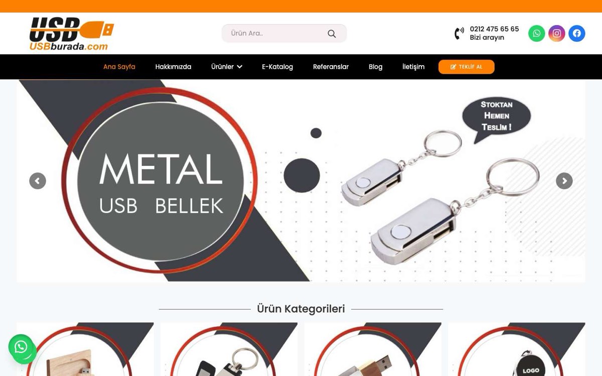 USB BURADA masaüstü görünümü