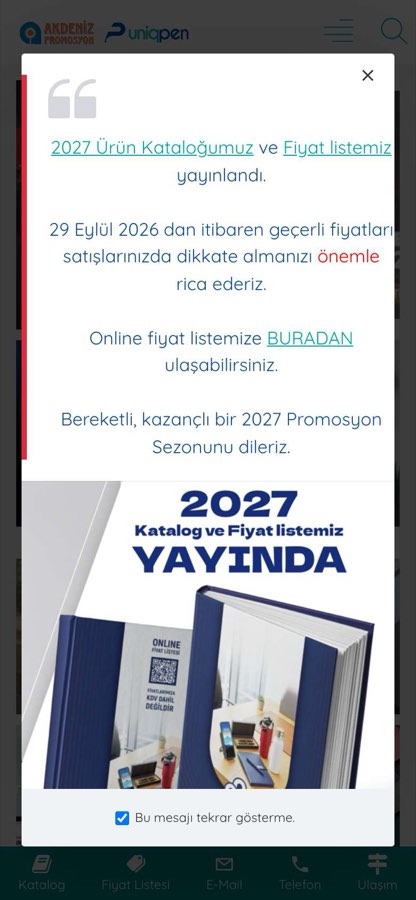 AKDENİZ KIRTASİYE LÜKS HIRD.ANAH.VE HED.EŞYA SAN.TİC.LTD.ŞTİ. telefon görünümü