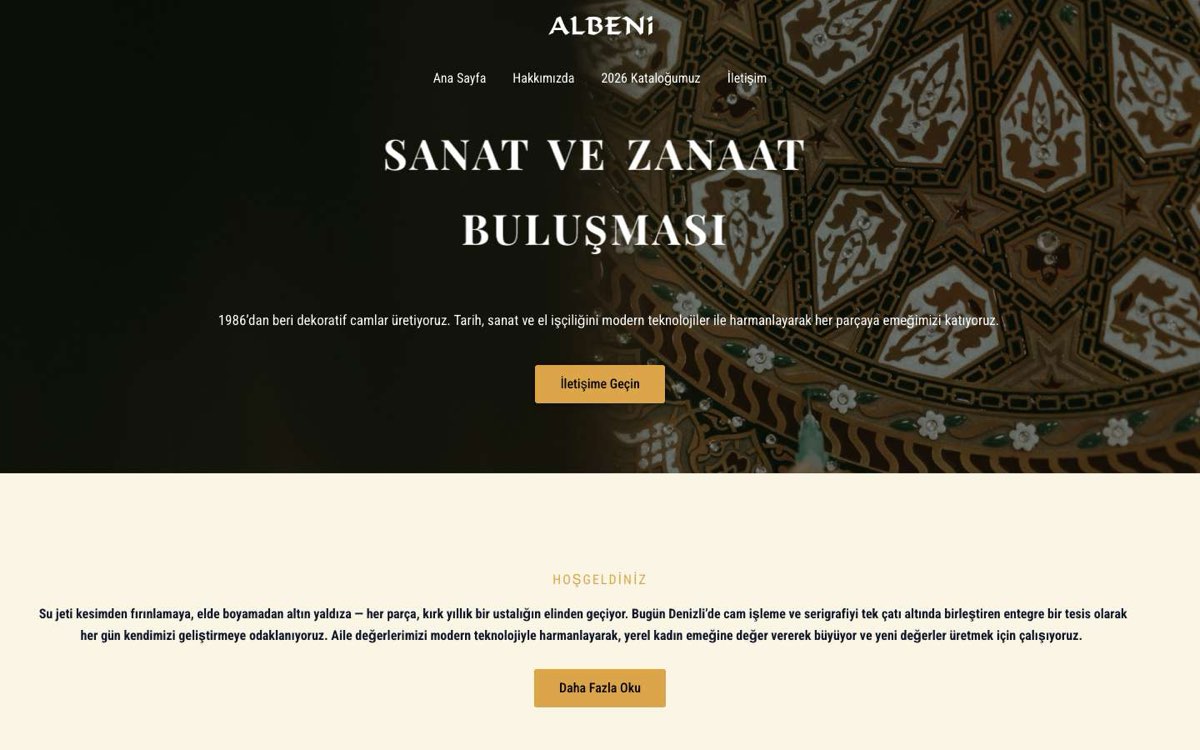 ALBENİ CAM AHŞAP DEK. SAN.VE TİC.LTD.ŞTİ. masaüstü görünümü