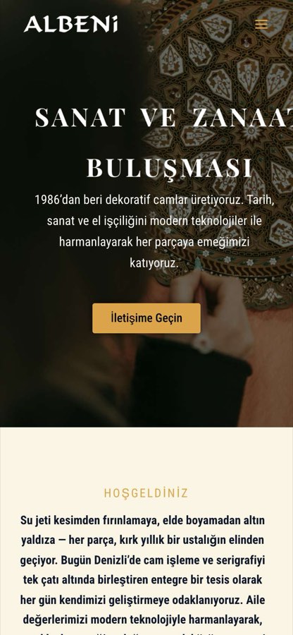 ALBENİ CAM AHŞAP DEK. SAN.VE TİC.LTD.ŞTİ. telefon görünümü
