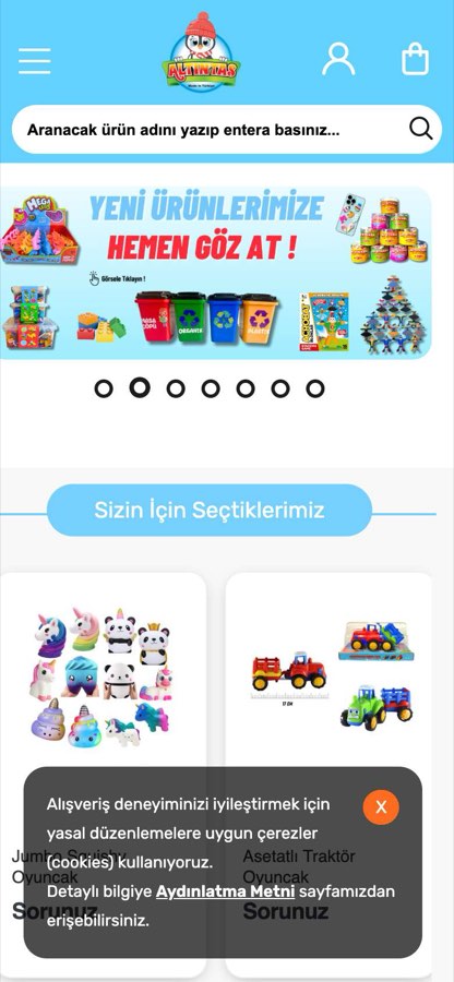 ALTINTAŞ OYUNCAK İTH.İHR.SAN.VE TİC.LTD.ŞTİ. telefon görünümü