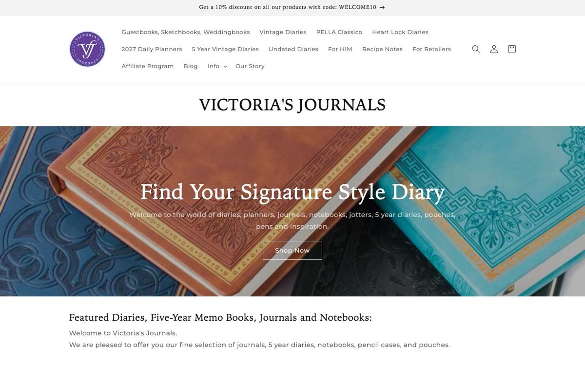 VICTORIA'S JOURNALS CANADA masaüstü görünümü