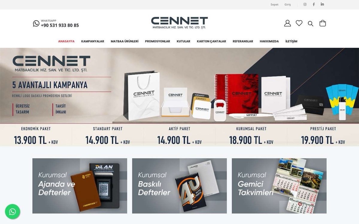 CENNET MATB.HİZ.SAN.VE TİC.LTD.ŞTİ. masaüstü görünümü