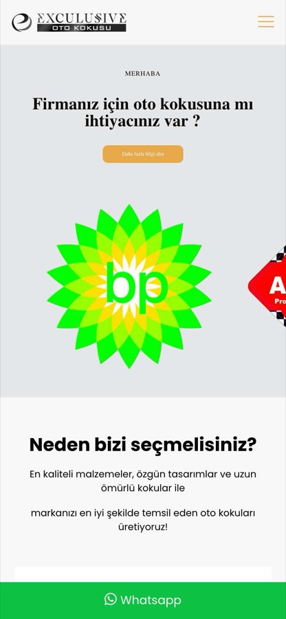 EXCLUSİVE OTO KOKUSU SAN. VE TİC. LTD. ŞTİ. telefon görünümü