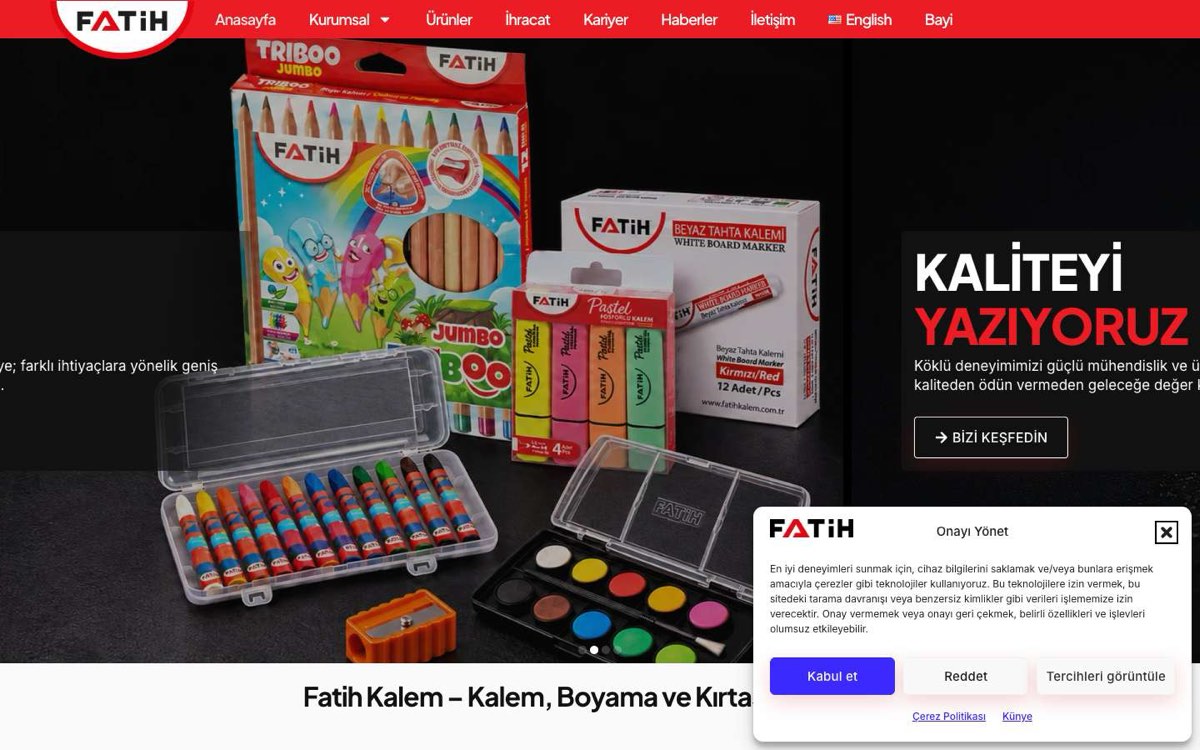 FATİH KALEM SAN.VE TİC.A.Ş. masaüstü görünümü