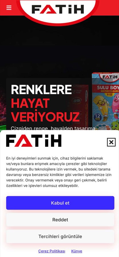 FATİH KALEM SAN.VE TİC.A.Ş. telefon görünümü