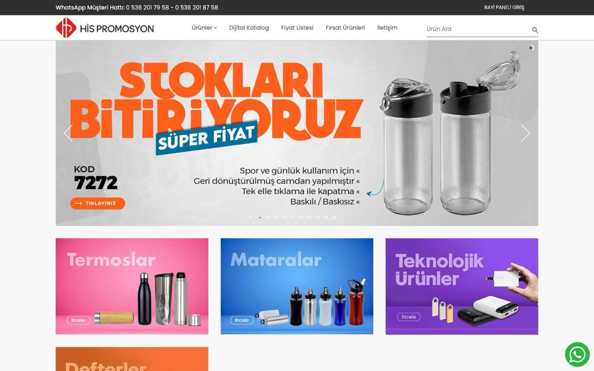 HİS PROMOSYON ÜRÜN İTH.İHR.TİC.SAN.LTD.ŞTİ. masaüstü görünümü