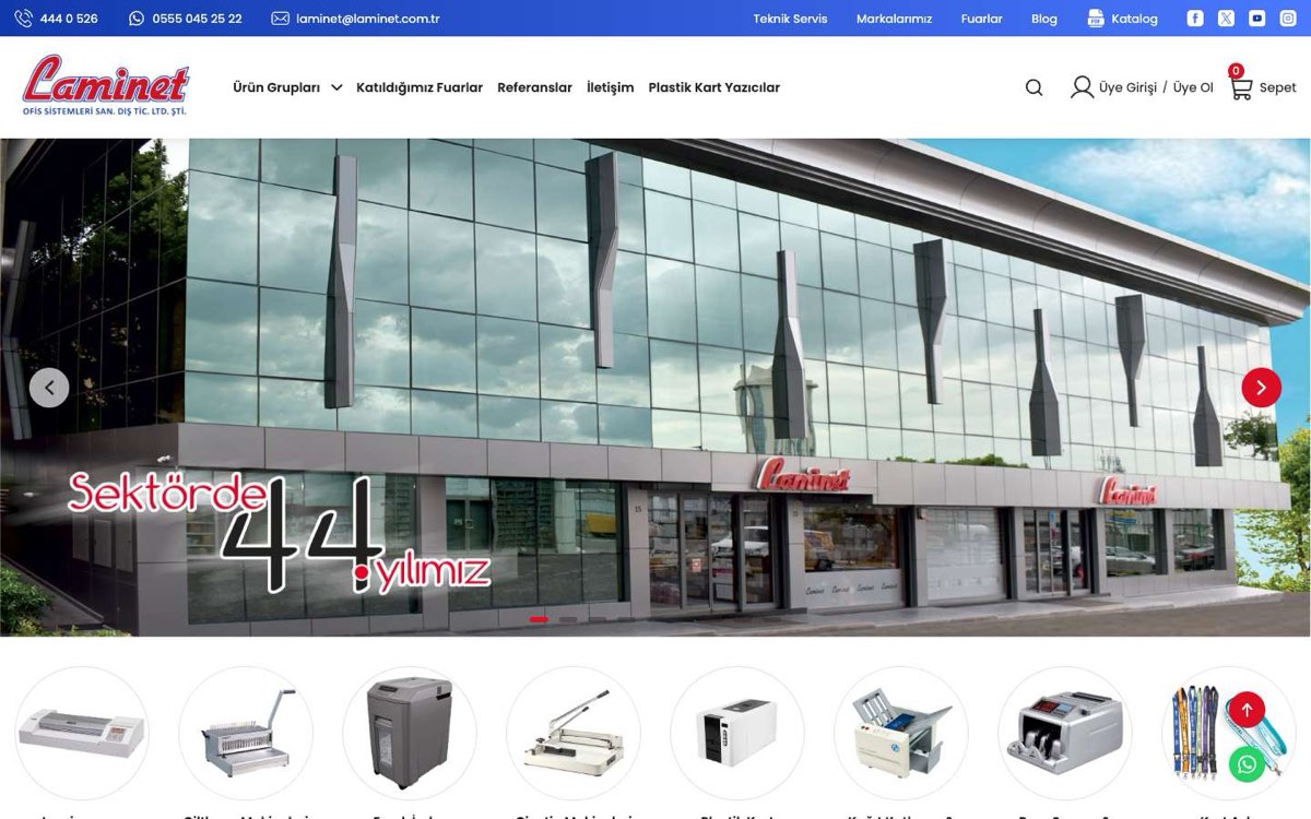 LAMİNET OFİS SİST.SAN.DIŞ TİC.LTD.ŞTİ. masaüstü görünümü