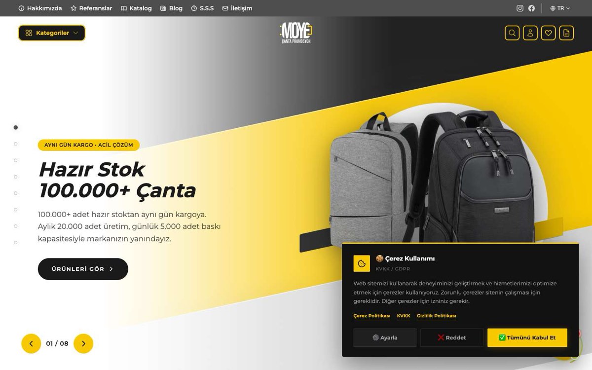 MOYE ÇANTA TEKS.REK.KIRT.SAN.TİC.LTD.ŞTİ. masaüstü görünümü