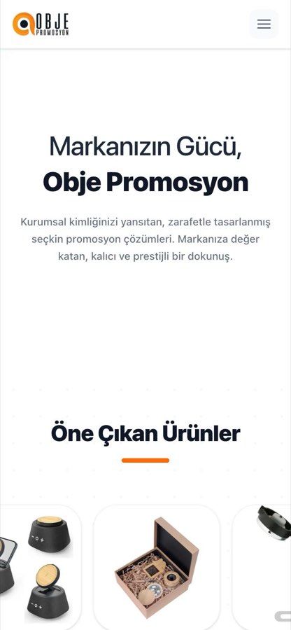 OBJE PROMOSYON AHMET ÖKSÜZ telefon görünümü