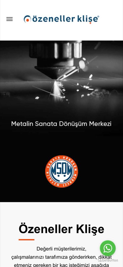ÖZENELLER KLİŞE GRAFİK TASARIM REKLAM VE MADENİ ETİKET İSA ÖZEN telefon görünümü