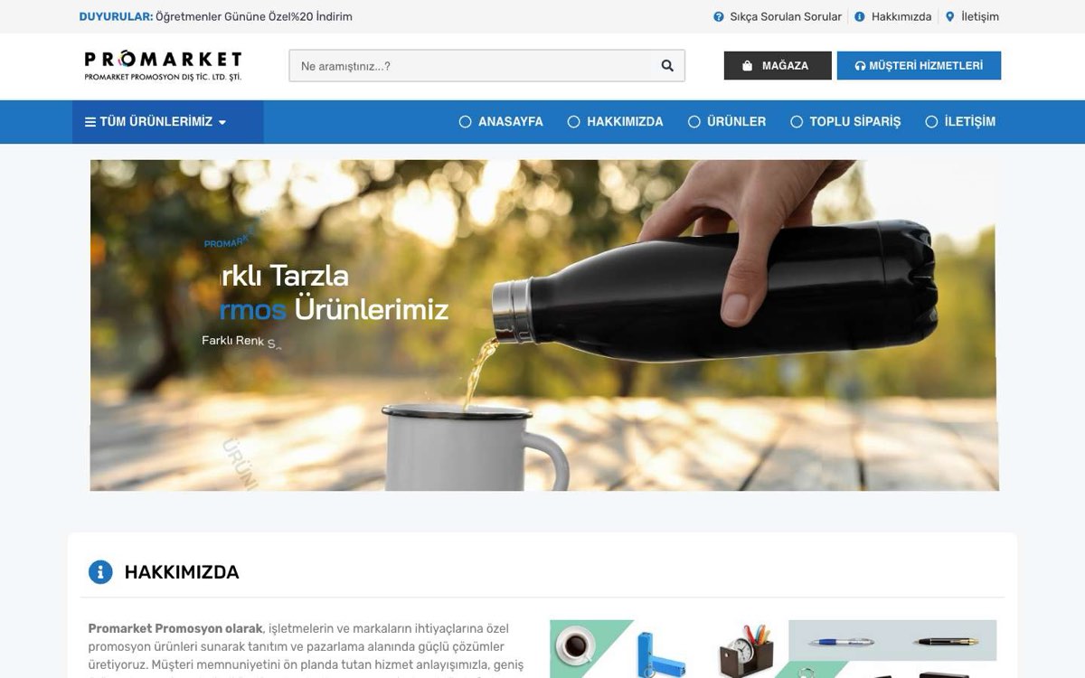 PROMARKET PROMOSYON DIŞ.TİC.LTD.ŞTİ masaüstü görünümü