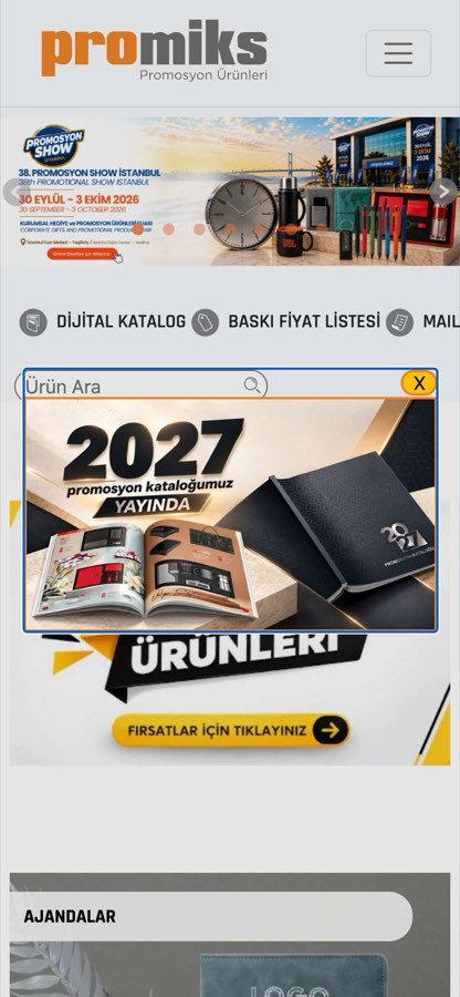PROMİKS REK.VE TAN. ÜRÜN. PAZ.SAN.TİC.LTD.ŞTİ. telefon görünümü
