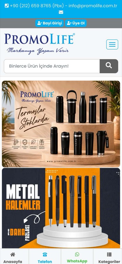 PROMOLİFE PROMOSYON ÜRÜN.SAN.TİC.LTD.ŞTİ. telefon görünümü