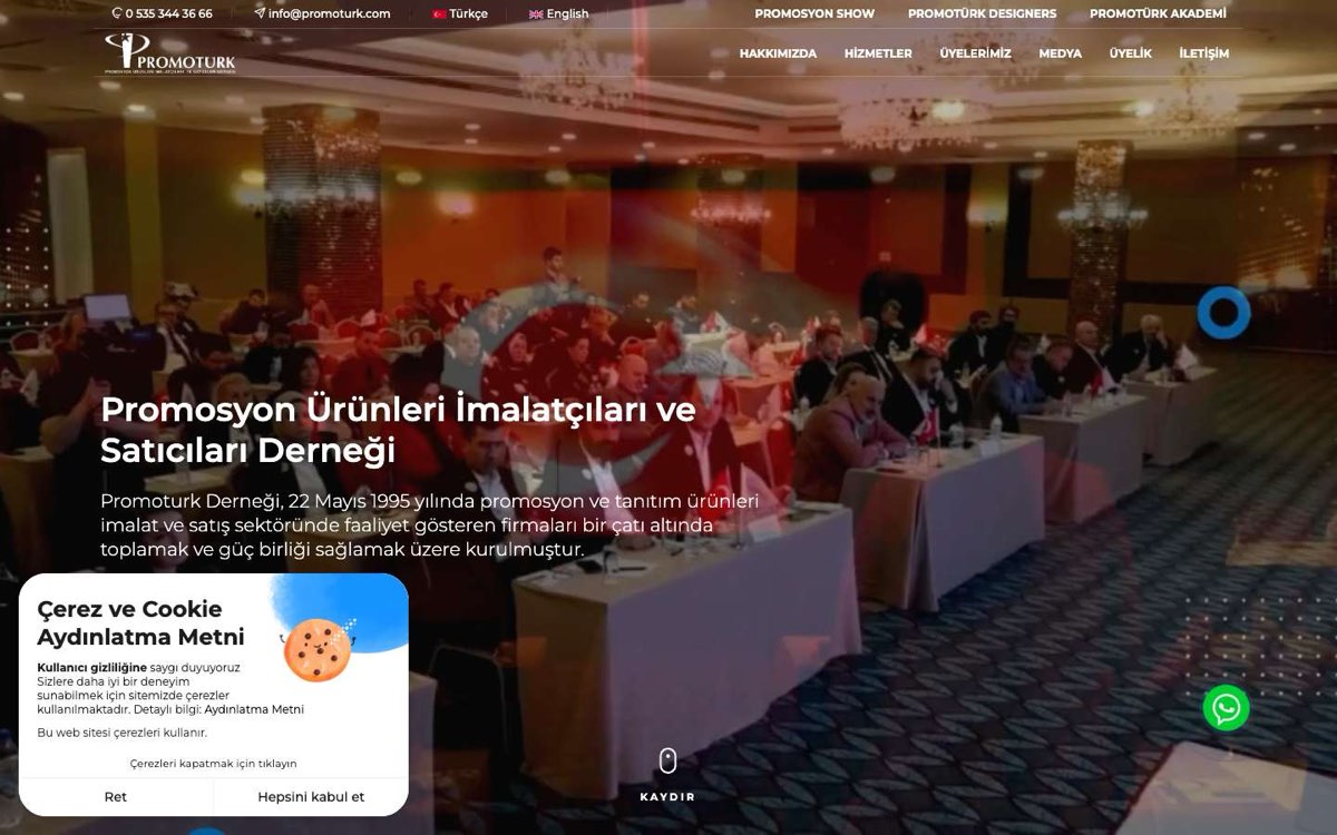 PROMOTÜRK(Promosyon Ürünleri İmalatçıları Ve Satıcıları Derneği) masaüstü görünümü