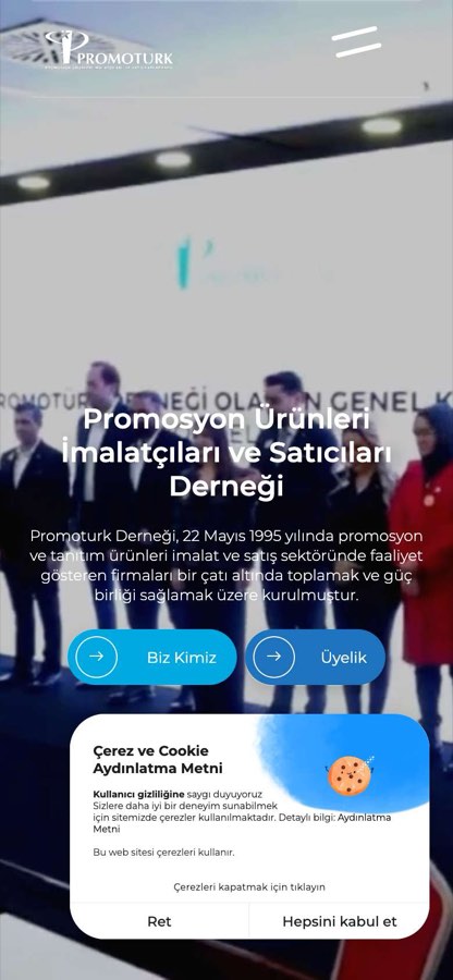 PROMOTÜRK(Promosyon Ürünleri İmalatçıları Ve Satıcıları Derneği) telefon görünümü