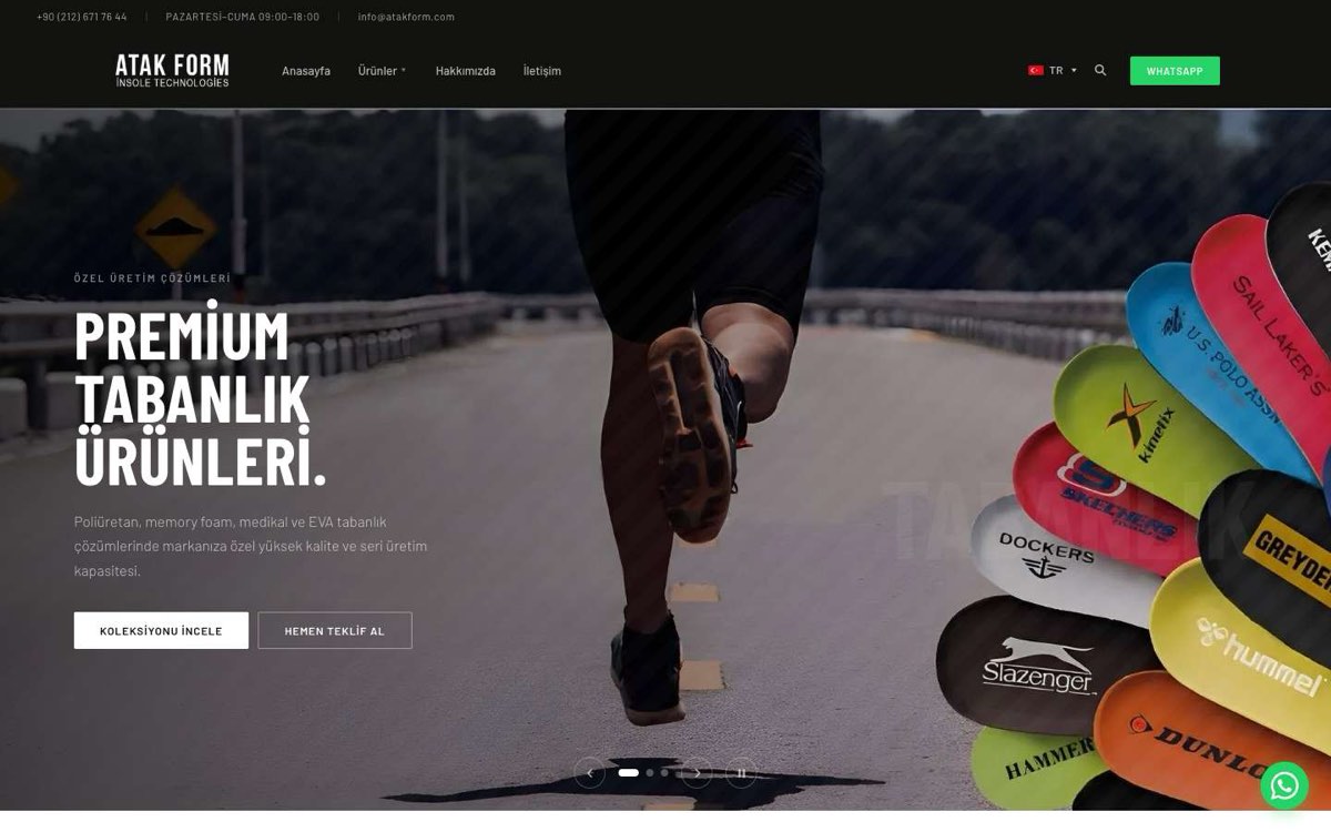 TABANSA AYAKKABI YAN SAN.TİC.LTD.ŞTİ.(ATAKFORM) masaüstü görünümü