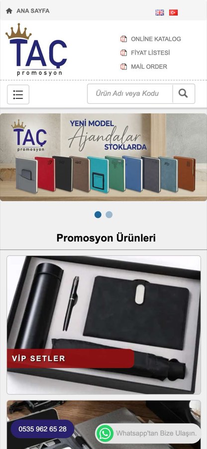TAÇ PROMOSYON TANITIM VE MATB.HİZ.SAN.TİC.LTD.ŞTİ. telefon görünümü